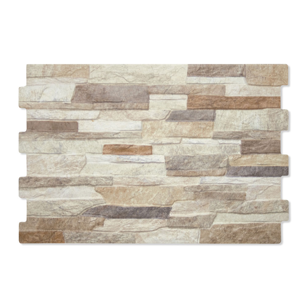 Veggflis Ledgestone Grå Blank 34x50 cm